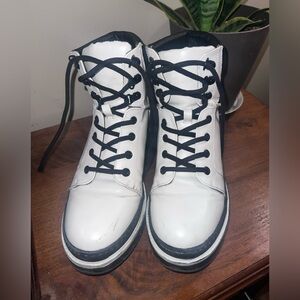 White and Black MIA Boots
